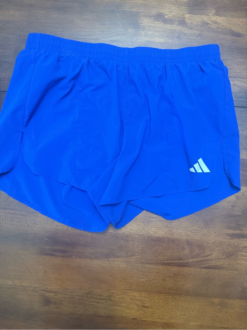 adidas Women's Bright Blue Athletic Shorts with Logo